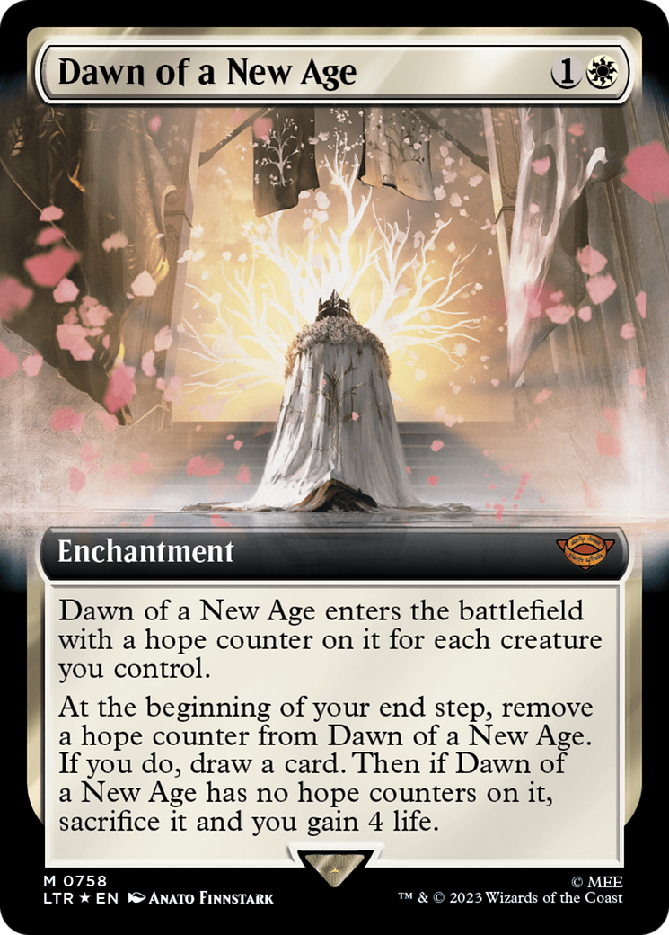 Dawn of a New Age (Extended Art) (Surge Foil) [The Lord of the Rings: Tales of Middle-Earth] | Exor Games Bridgewater