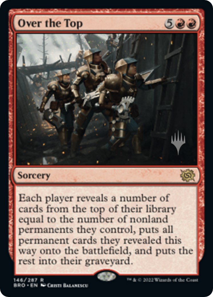 Over the Top (Promo Pack) [The Brothers' War Promos] | Exor Games Bridgewater