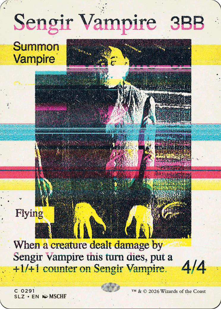 Sengir Vampire (0291) [Secret Lair x MSCHF: The Zeta Set] | Exor Games Bridgewater