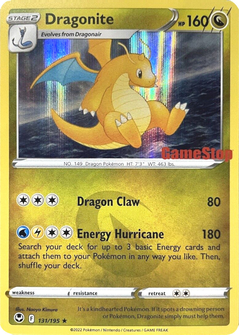 Dragonite (131/195) (GameStop Exclusive) [Sword & Shield: Silver Tempest] | Exor Games Bridgewater
