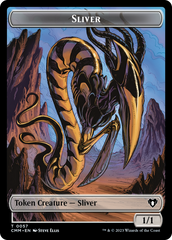 Sliver Army // Sliver Double-Sided Token [Commander Masters Tokens] | Exor Games Bridgewater