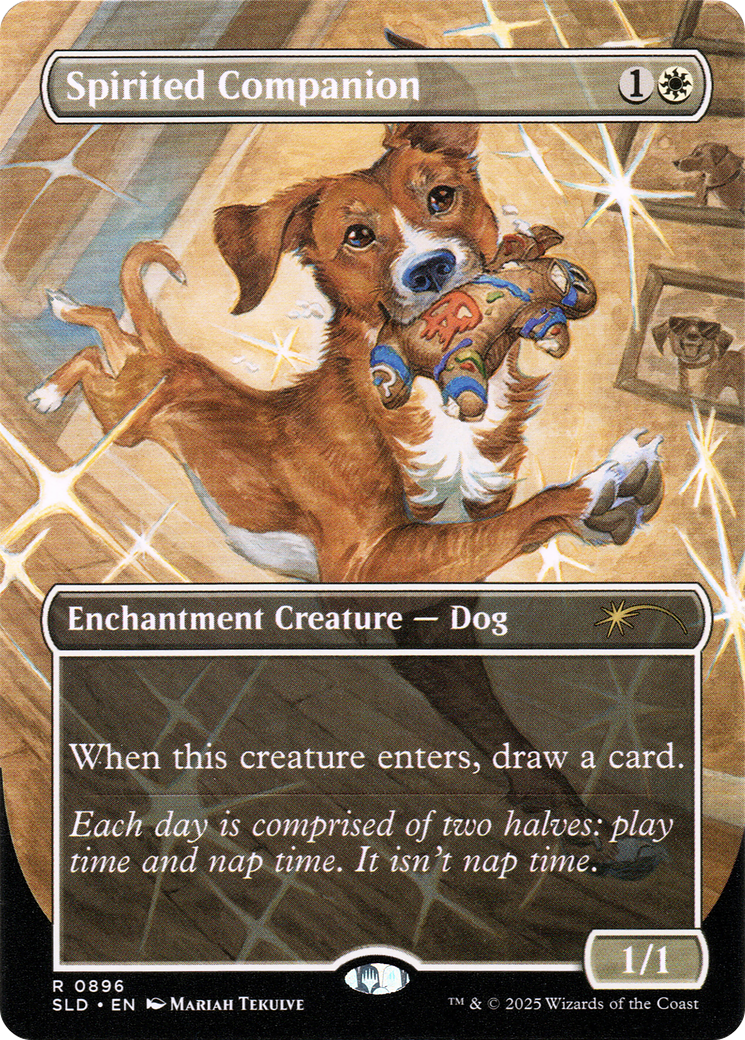 Spirited Companion (0896) (Rainbow Foil) [Secret Lair Drop Series] | Exor Games Bridgewater