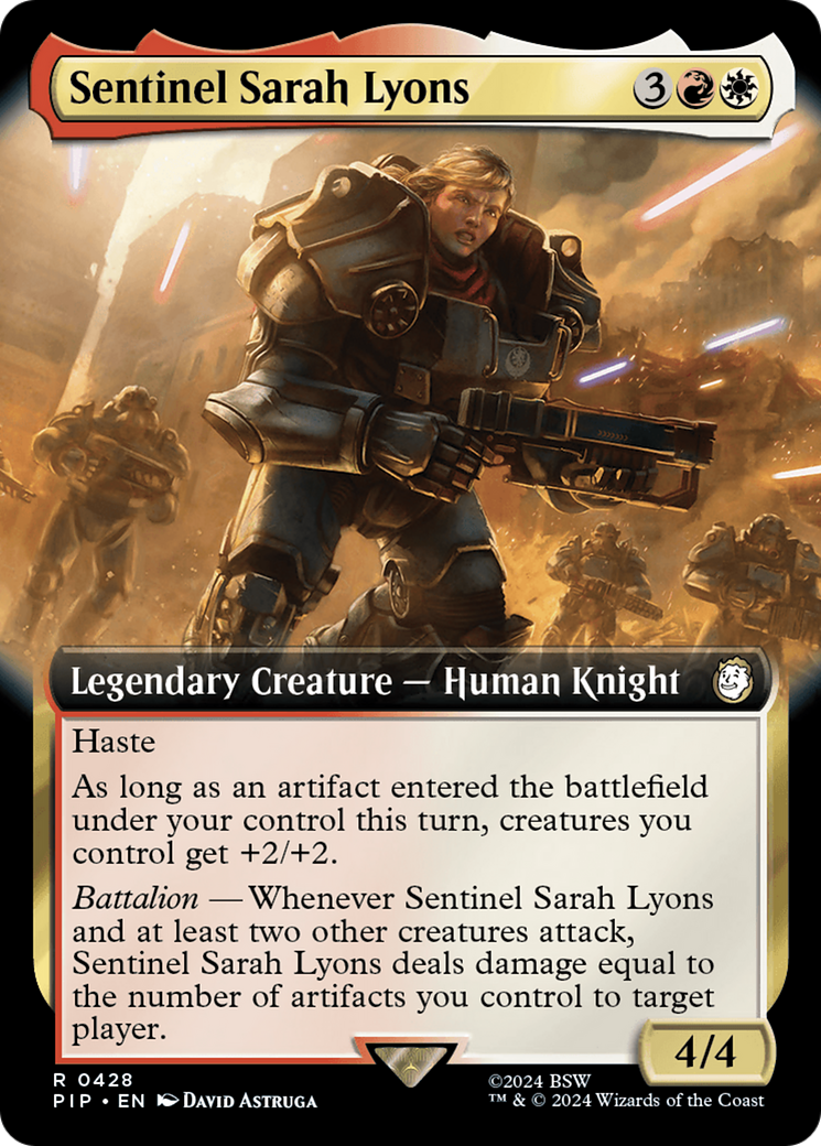 Sentinel Sarah Lyons (Extended Art) [Fallout] | Exor Games Bridgewater