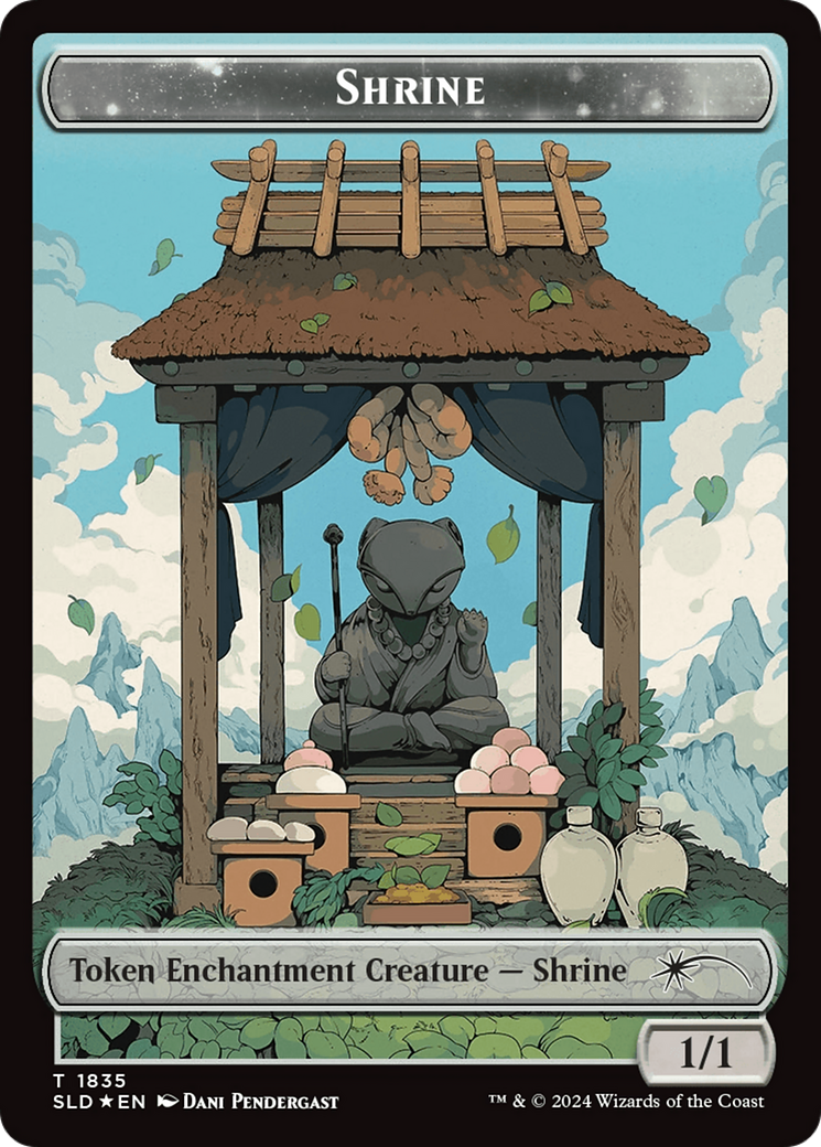 Shrine Token (Rainbow Foil) [Secret Lair: From Cute to Brute Tokens] | Exor Games Bridgewater