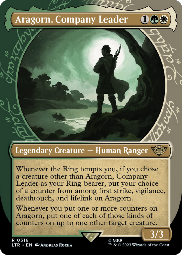 Aragorn, Company Leader (Showcase Ring Frame) [The Lord of the Rings: Tales of Middle-Earth] | Exor Games Bridgewater