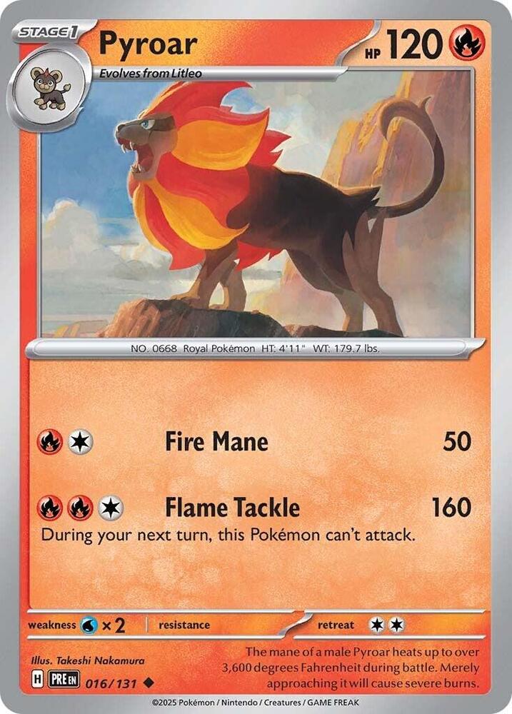 Pyroar (016/131) [Scarlet & Violet: Prismatic Evolutions] | Exor Games Bridgewater