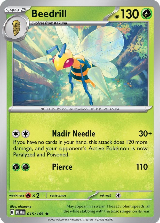 Beedrill (015/165) [Scarlet & Violet 151] | Exor Games Bridgewater