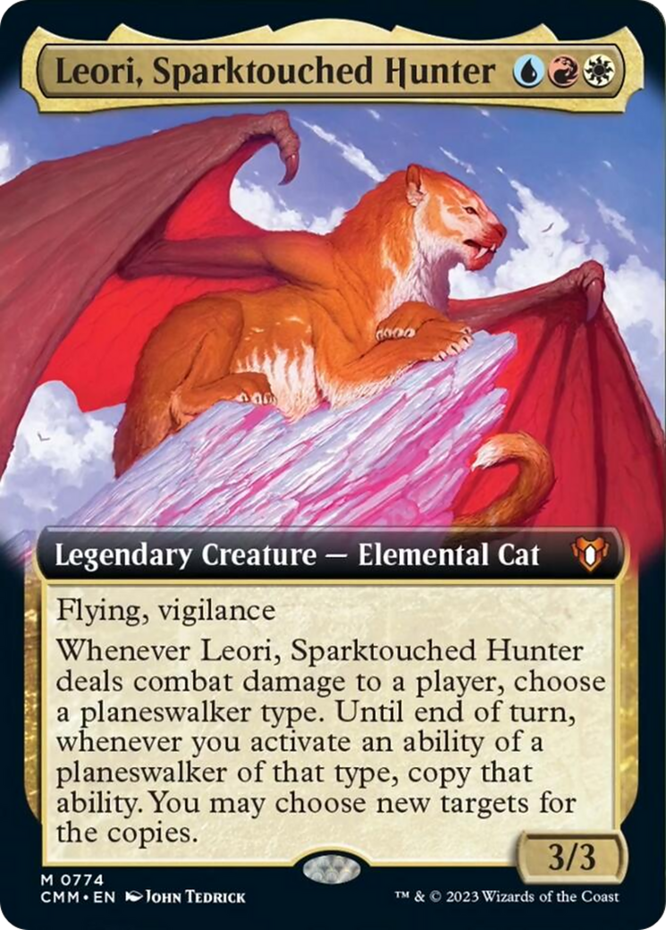 Leori, Sparktouched Hunter (Extended Art) [Commander Masters] | Exor Games Bridgewater