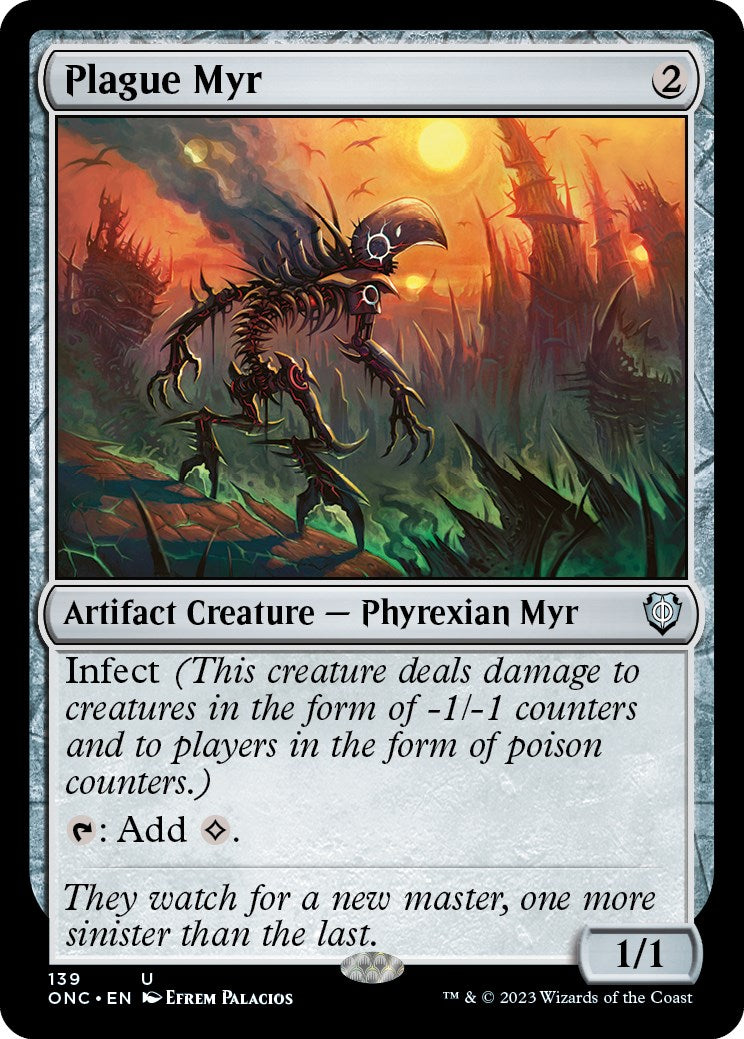 Plague Myr [Phyrexia: All Will Be One Commander] | Exor Games Bridgewater