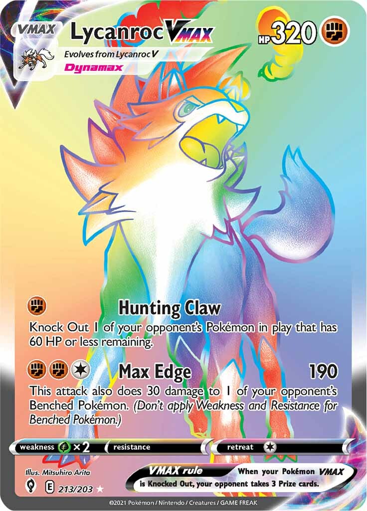 Lycanroc VMAX (213/203) [Sword & Shield: Evolving Skies] | Exor Games Bridgewater