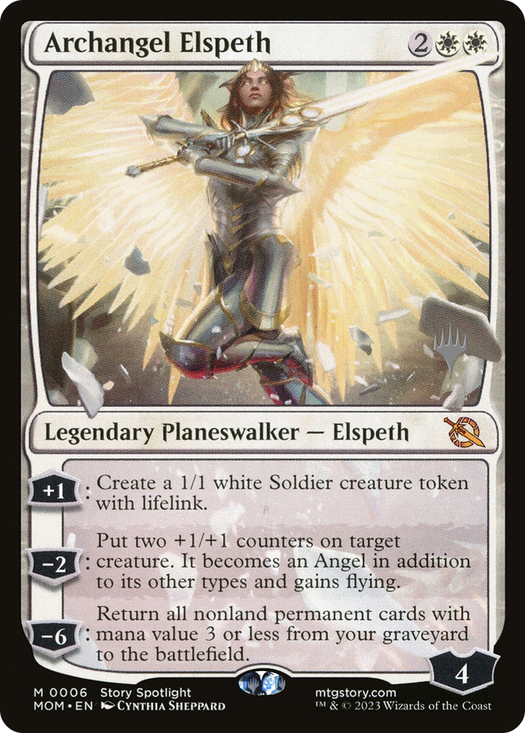 Archangel Elspeth (Promo Pack) [March of the Machine Promos] | Exor Games Bridgewater