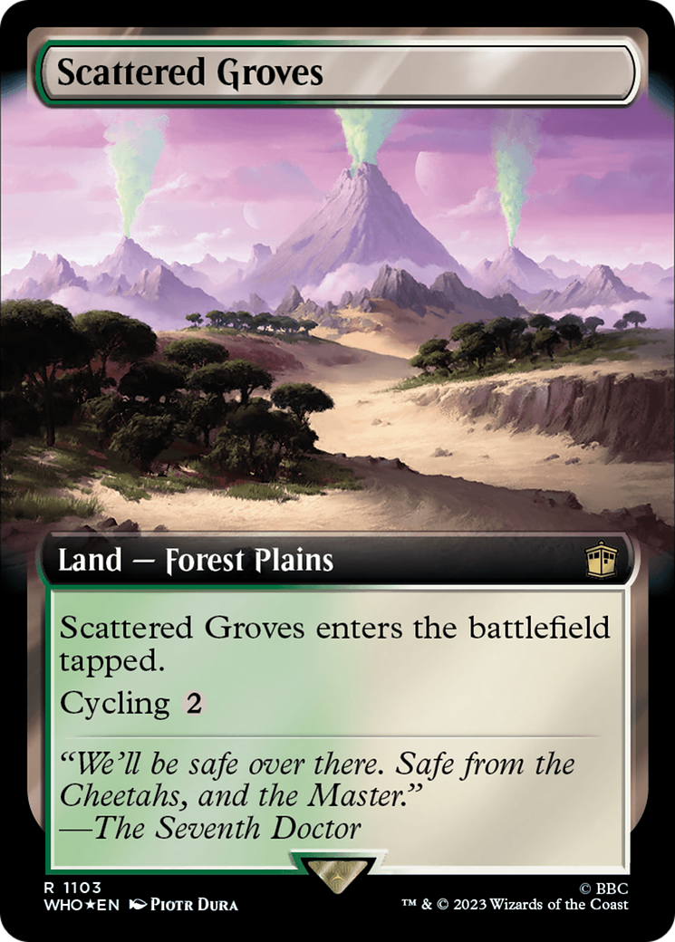 Scattered Groves (Extended Art) (Surge Foil) [Doctor Who] | Exor Games Bridgewater