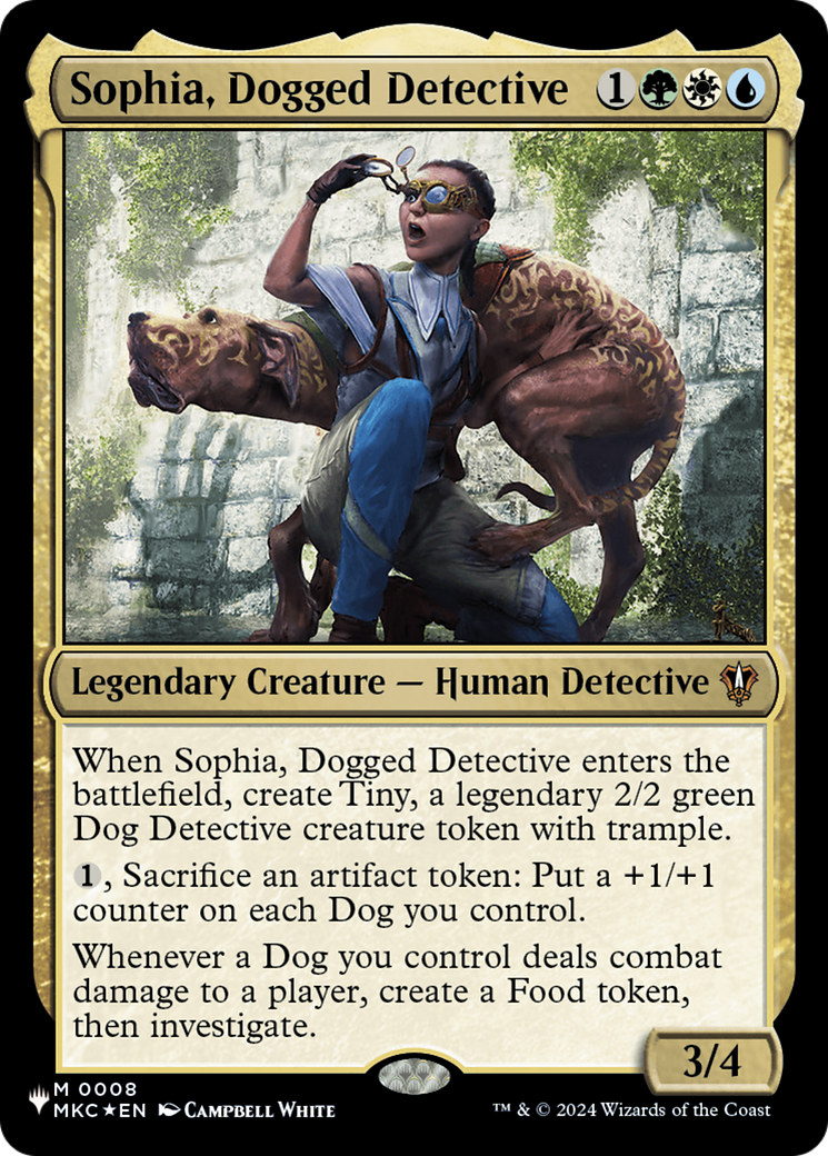 Sophia, Dogged Detective (MKC) [The List] | Exor Games Bridgewater