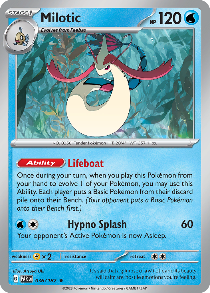 Milotic (036/182) [Scarlet & Violet: Paradox Rift] | Exor Games Bridgewater