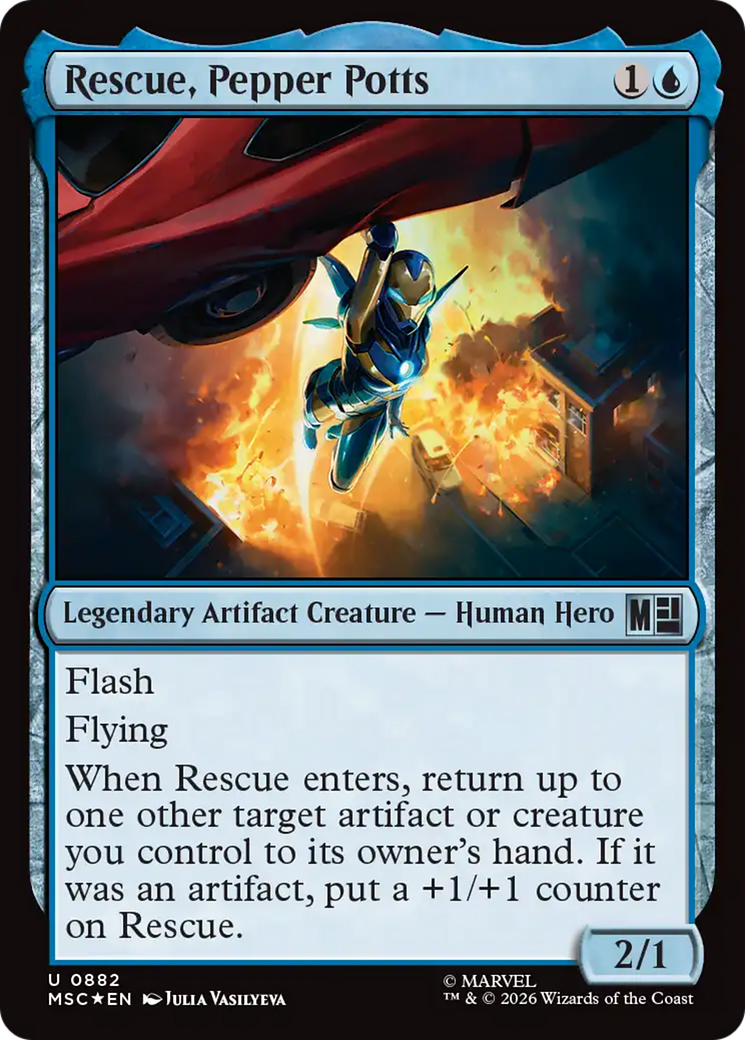 Rescue, Pepper Potts (Surge Foil) [Marvel Super Heroes Commander] | Exor Games Bridgewater