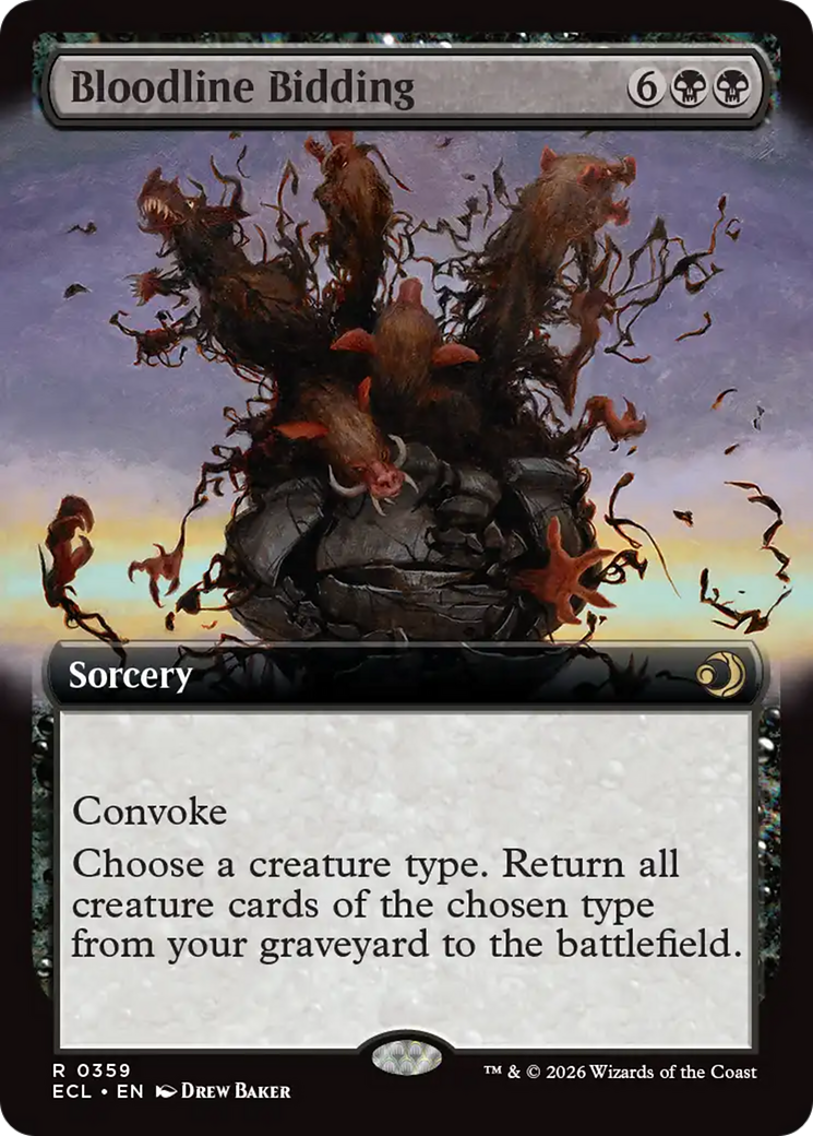 Bloodline Bidding (Extended Art) [Lorwyn Eclipsed] | Exor Games Bridgewater