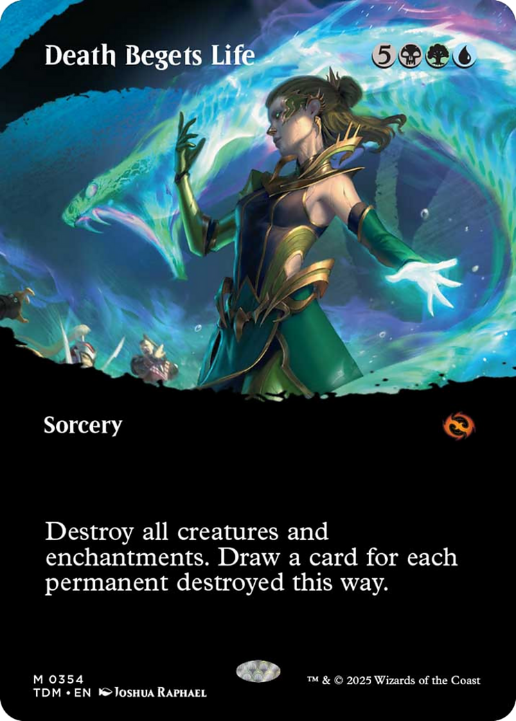 Death Begets Life (Borderless) [Tarkir: Dragonstorm] | Exor Games Bridgewater