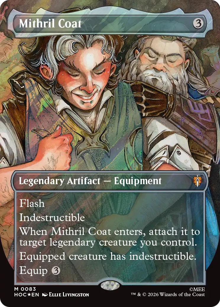 Mithril Coat (Borderless) (Surge Foil) [The Hobbit: Eternal-Legal] | Exor Games Bridgewater