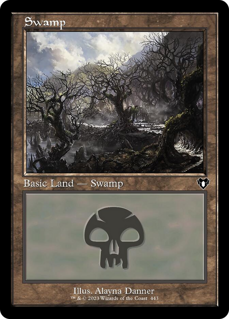 Swamp (443) (Retro) [Commander Masters] | Exor Games Bridgewater