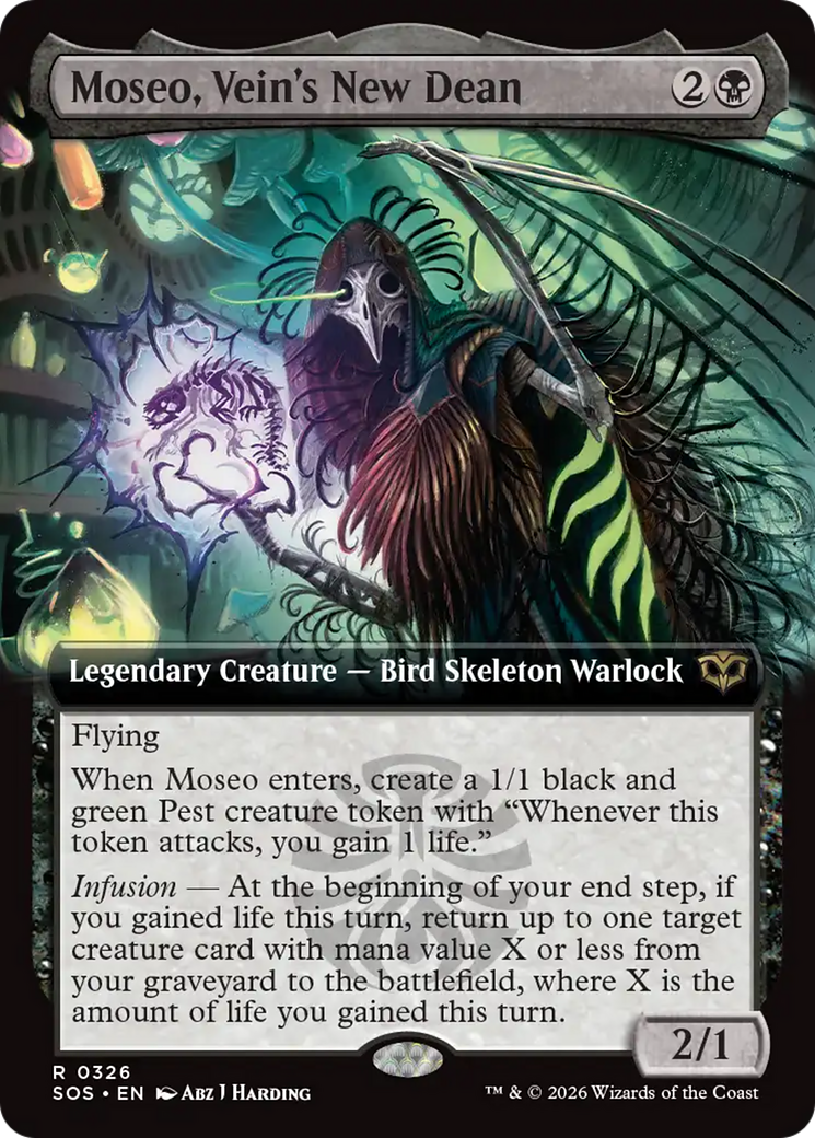 Moseo, Vein's New Dean (Extended Art) [Secrets of Strixhaven] | Exor Games Bridgewater