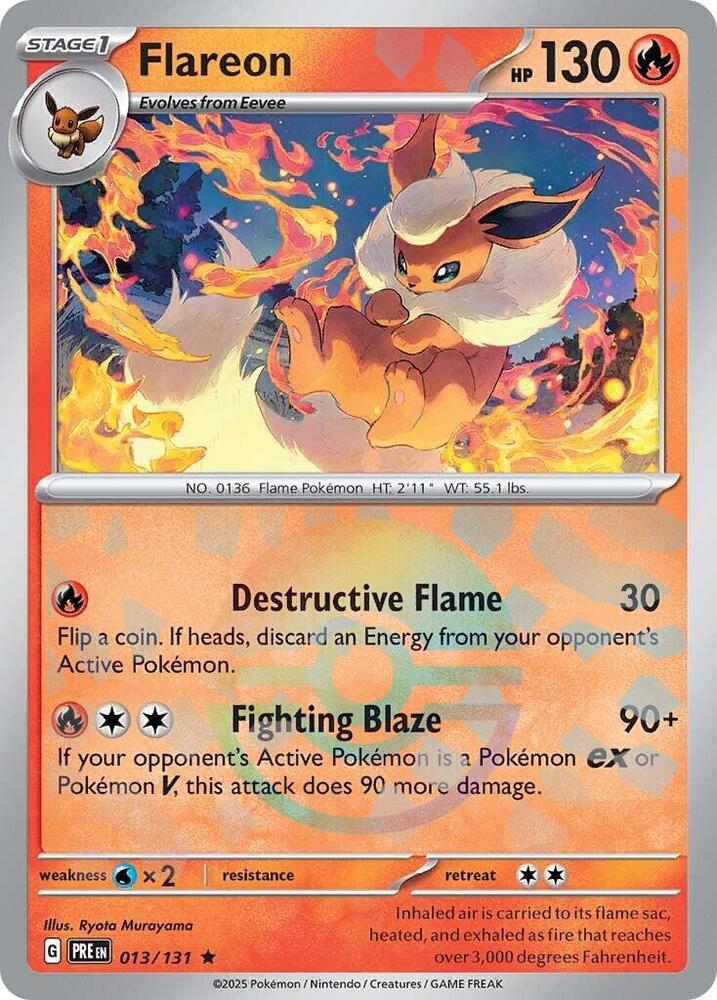 Flareon (013/131) (Poke Ball Pattern) [Scarlet & Violet: Prismatic Evolutions] | Exor Games Bridgewater