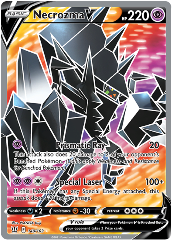 Necrozma V (149/163) [Sword & Shield: Battle Styles] | Exor Games Bridgewater