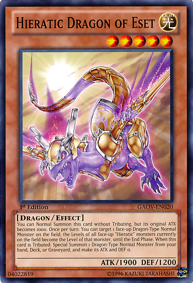 Hieratic Dragon of Eset [GAOV-EN020] Common | Exor Games Bridgewater