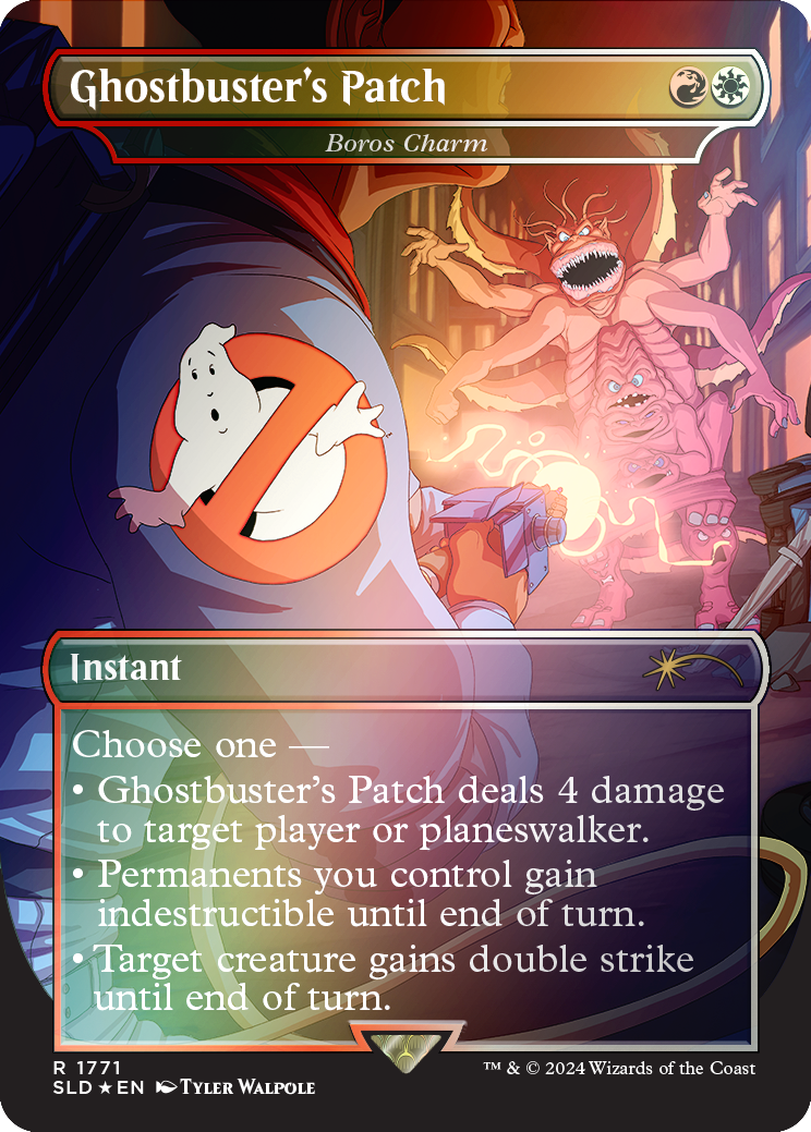 Ghostbuster's Patch - Boros Charm (Rainbow Foil) [Secret Lair Drop Series] | Exor Games Bridgewater