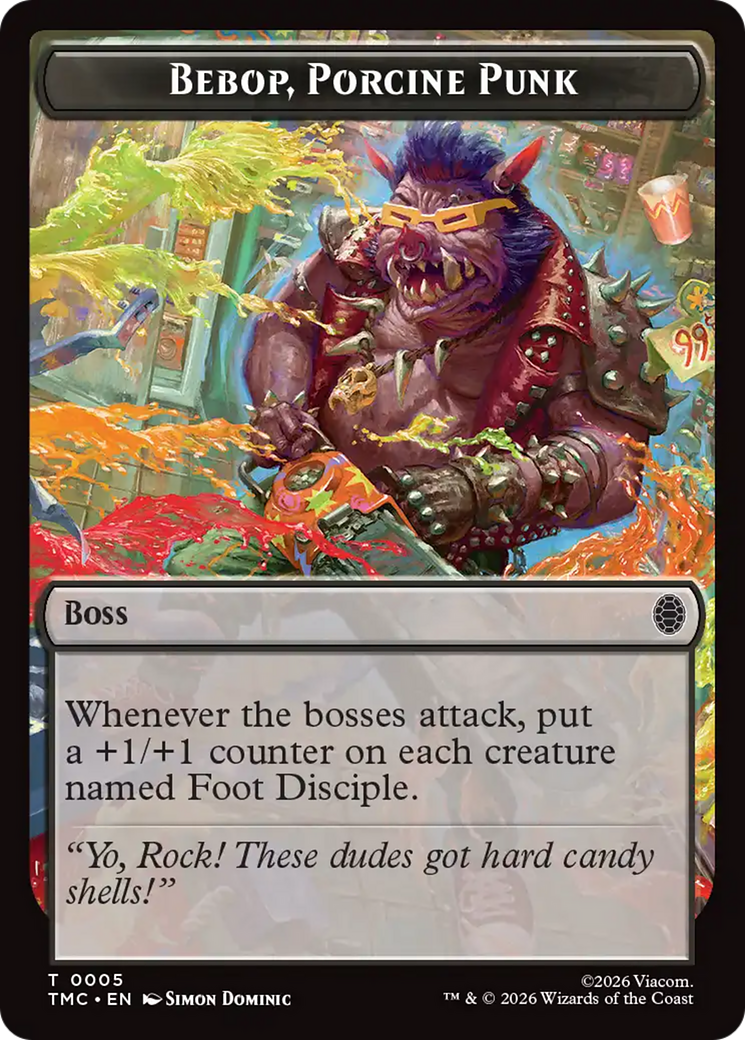 Bebop, Porcine Punk [Teenage Mutant Ninja Turtles Commander Tokens] | Exor Games Bridgewater