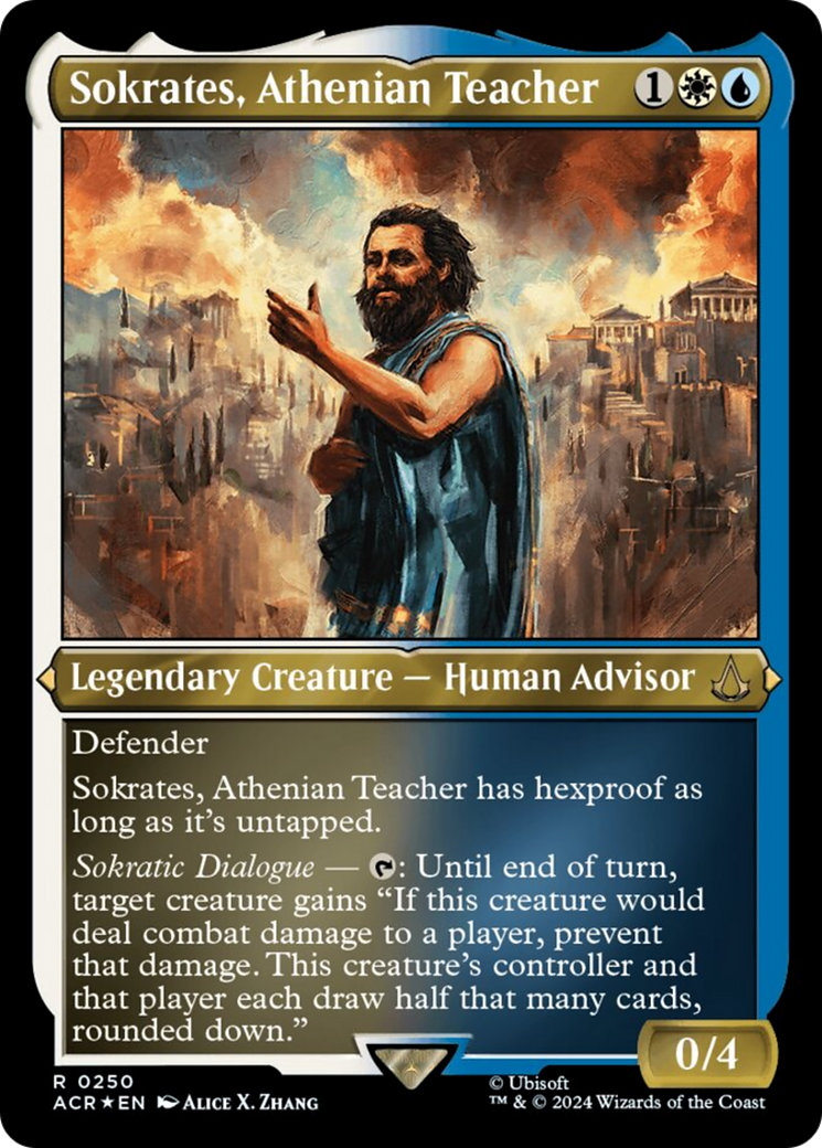 Sokrates, Athenian Teacher (Foil Etched) [Assassin's Creed] | Exor Games Bridgewater