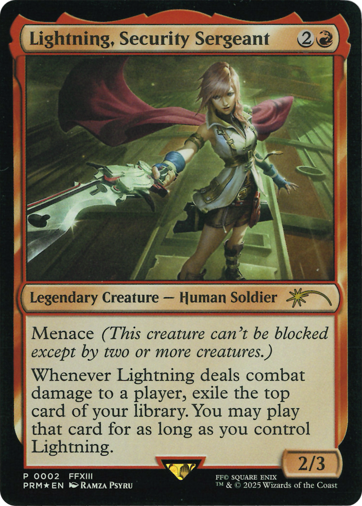 Lightning, Security Sergeant (Costco Bundle) [FINAL FANTASY Promos] | Exor Games Bridgewater