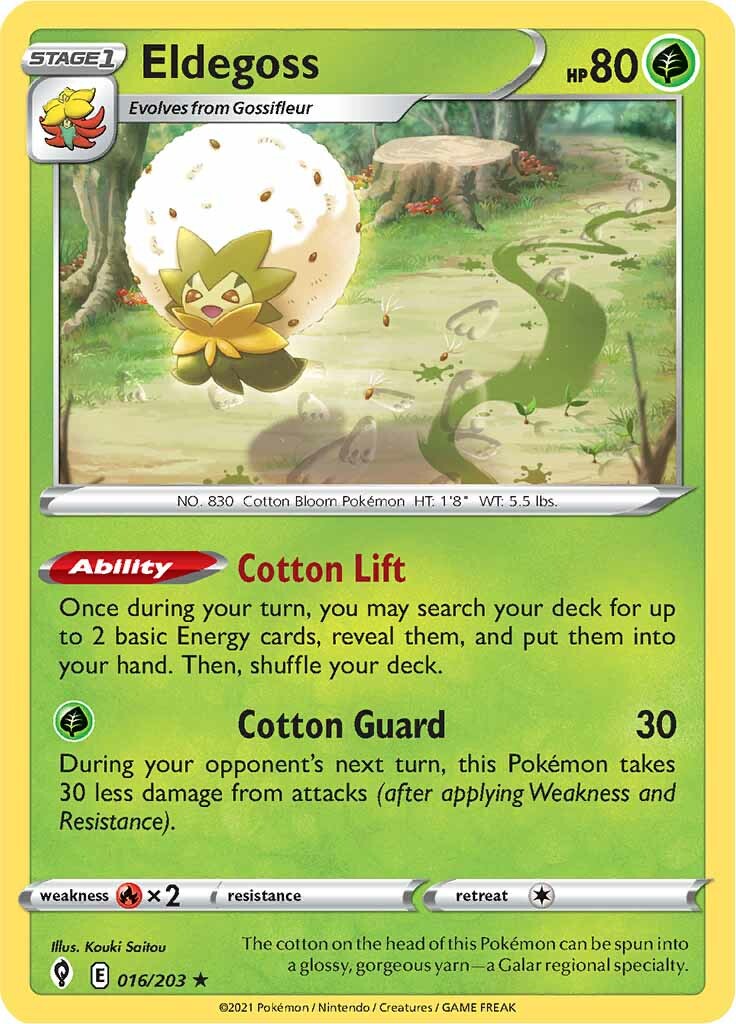 Eldegoss (016/203) (Theme Deck Exclusive) [Sword & Shield: Evolving Skies] | Exor Games Bridgewater