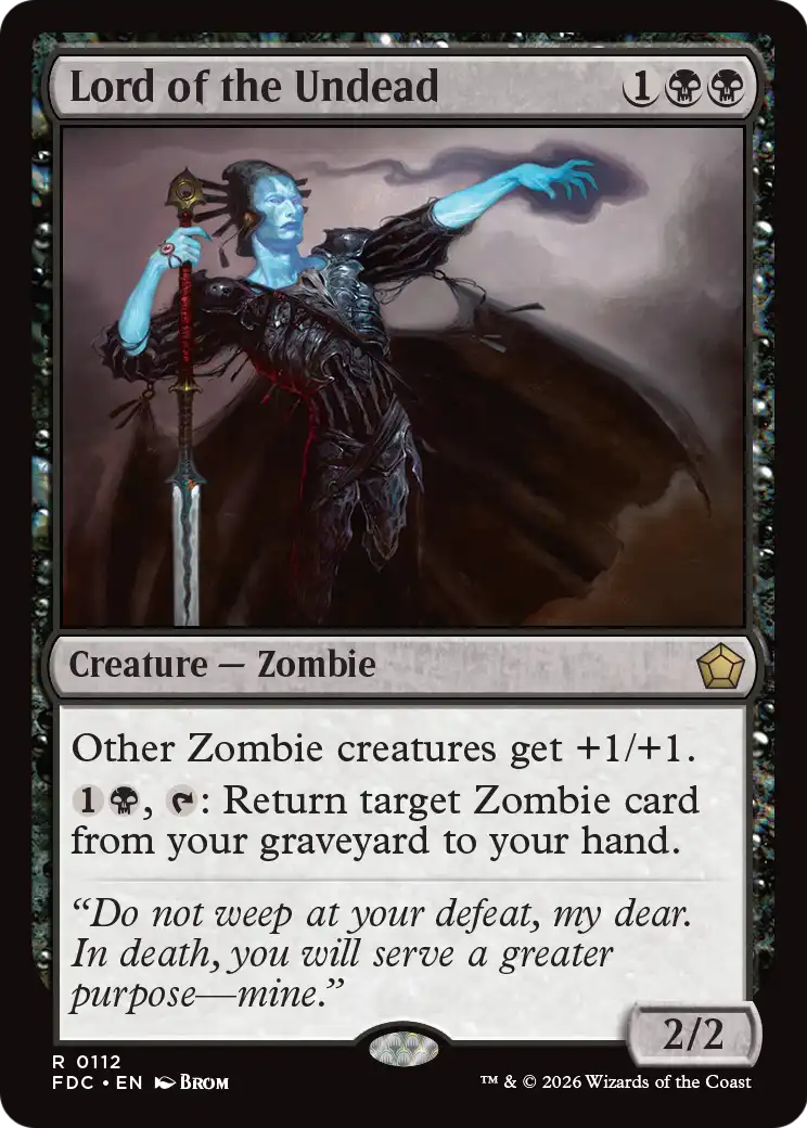 Lord of the Undead [Foundations Commander] | Exor Games Bridgewater