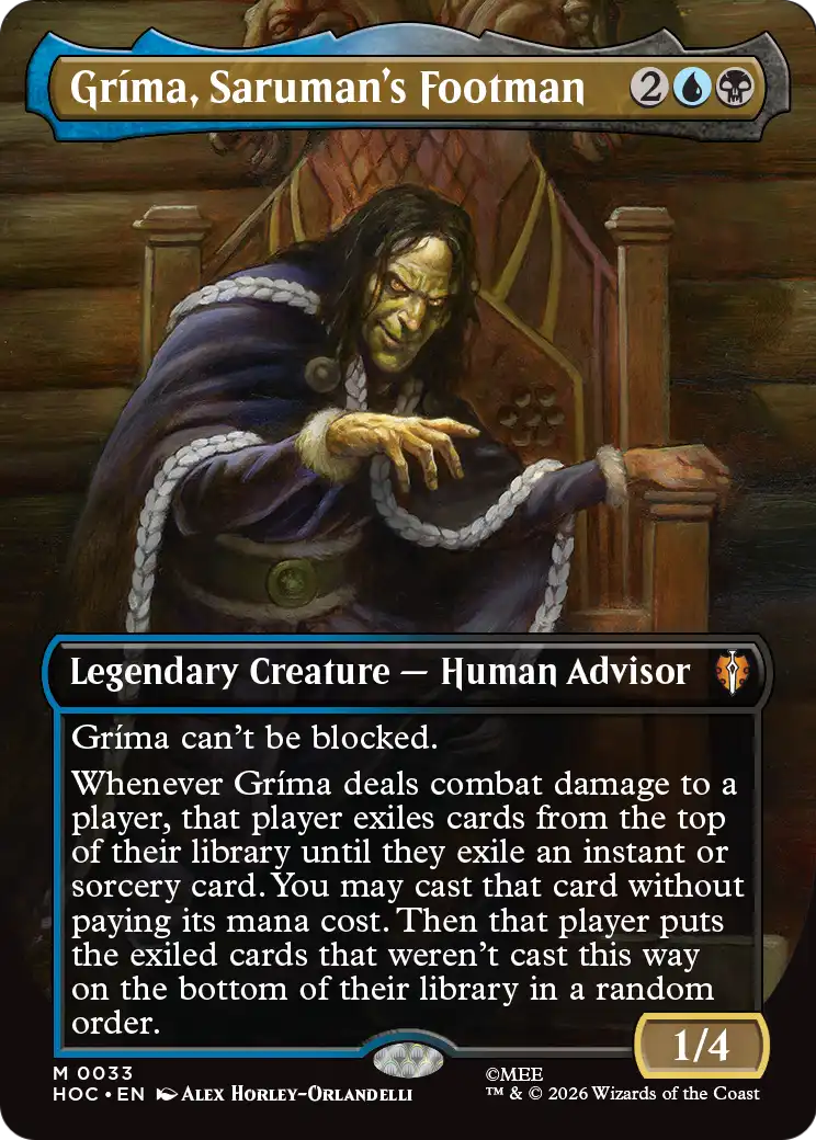 Grima, Saruman's Footman (Borderless) [The Hobbit: Eternal-Legal] | Exor Games Bridgewater
