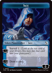 Spirit // Jace Double-Sided Token [Reality Fracture Commander Tokens] | Exor Games Bridgewater