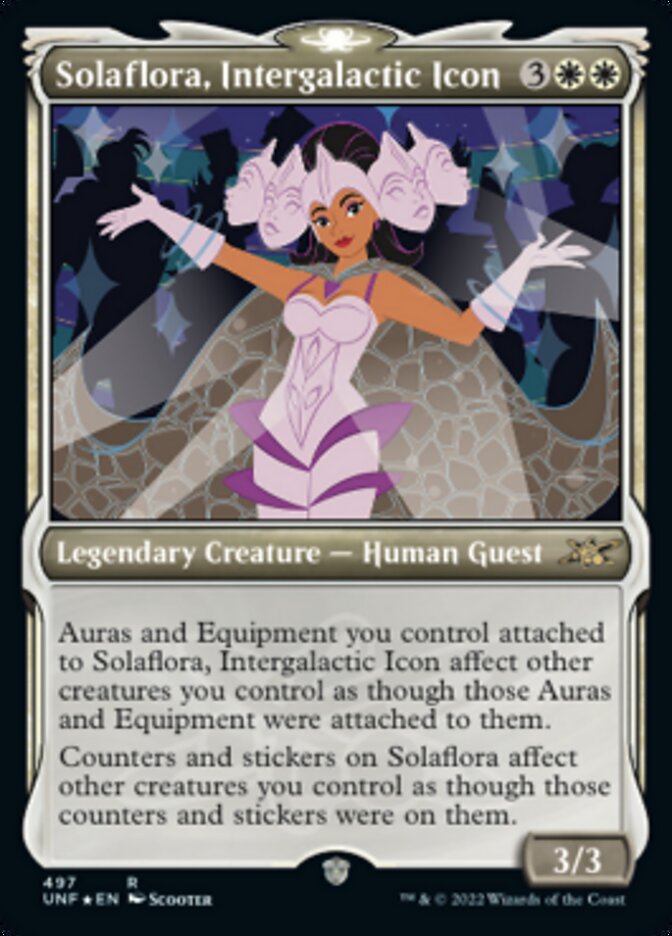 Solaflora, Intergalactic Icon (Showcase) (Galaxy Foil) [Unfinity] | Exor Games Bridgewater
