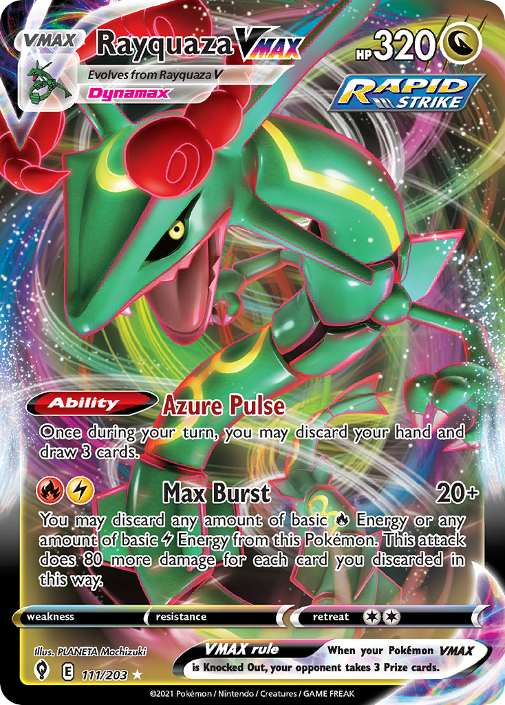 Rayquaza VMAX (111/203) (Jumbo Card) [Sword & Shield: Evolving Skies] | Exor Games Bridgewater