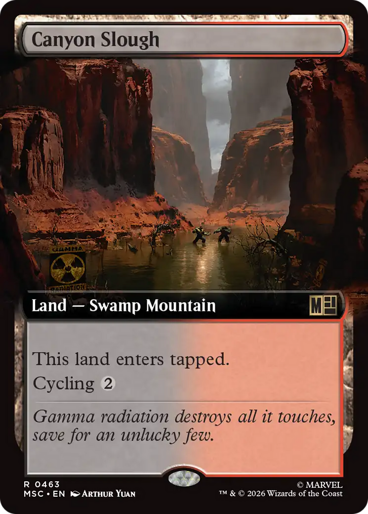 Canyon Slough (Extended Art) [Marvel Super Heroes Commander] | Exor Games Bridgewater