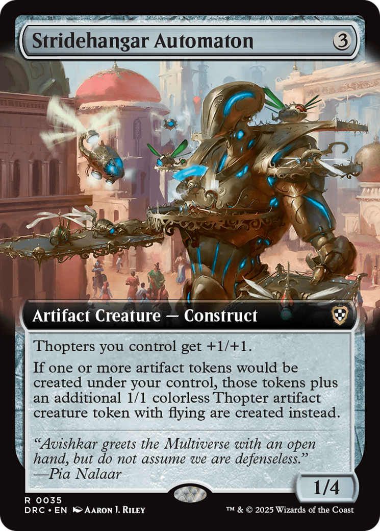 Stridehangar Automaton (Extended Art) [Aetherdrift Commander] | Exor Games Bridgewater