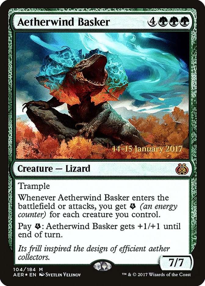 Aetherwind Basker [Aether Revolt Prerelease Promos] | Exor Games Bridgewater