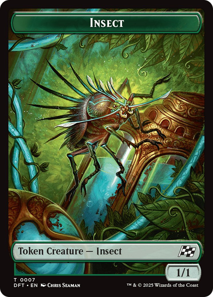 Insect // Elephant Double-Sided Token [Aetherdrift Tokens] | Exor Games Bridgewater