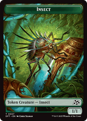 Insect // Elephant Double-Sided Token [Aetherdrift Tokens] | Exor Games Bridgewater