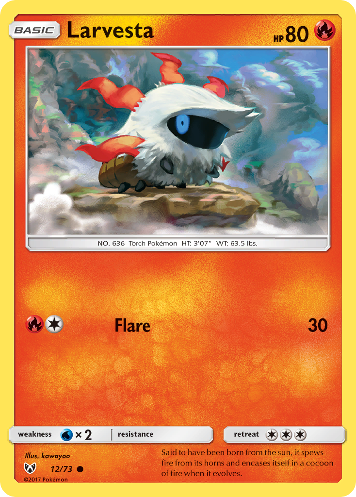 Larvesta (12/73) [Sun & Moon: Shining Legends] | Exor Games Bridgewater