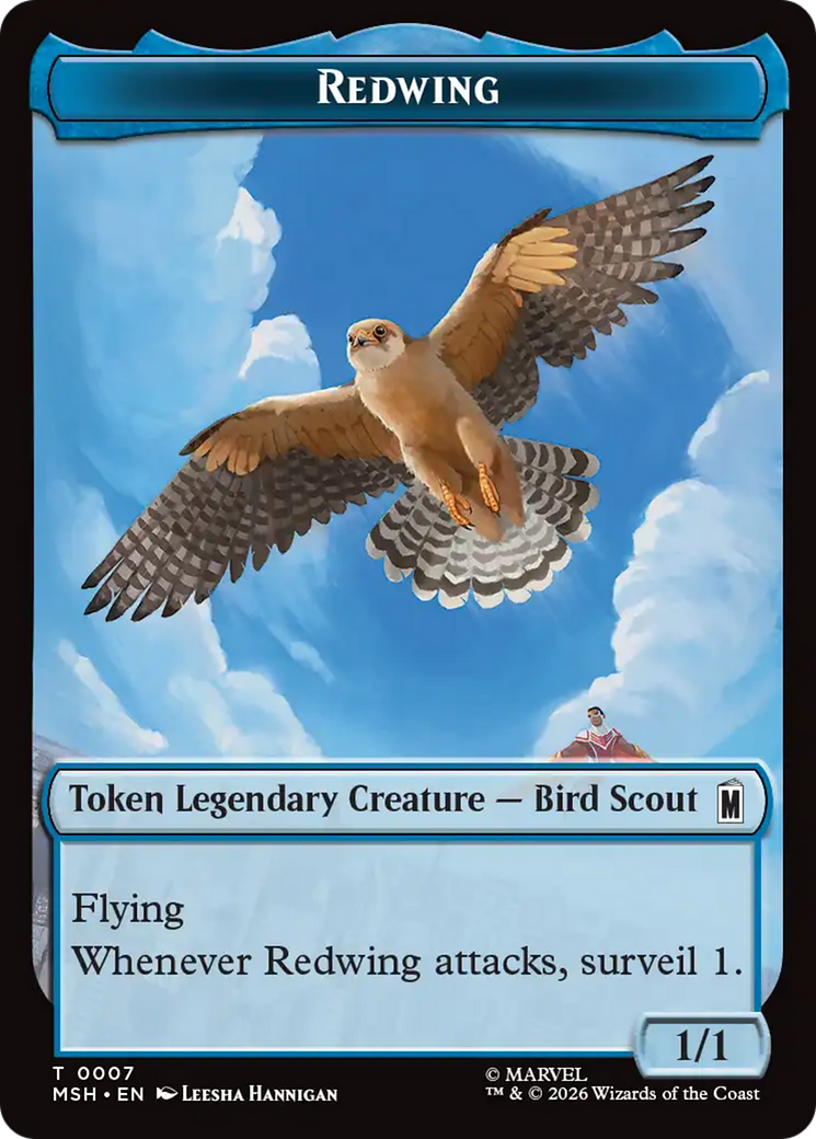 Redwing // Zabu Double-Sided Token [Marvel Super Heroes Tokens] | Exor Games Bridgewater