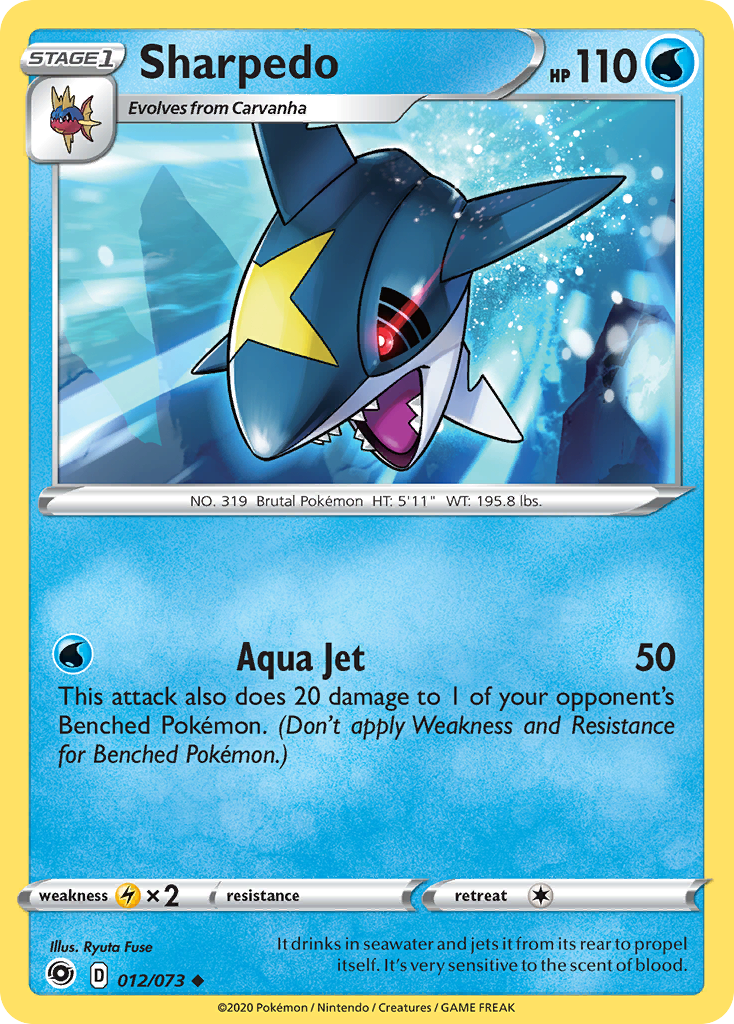 Sharpedo (012/073) [Sword & Shield: Champion's Path] | Exor Games Bridgewater