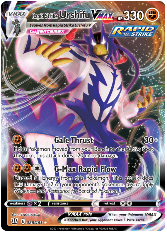 Rapid Strike Urshifu VMAX (088/163) (Jumbo Card) [Sword & Shield: Battle Styles] | Exor Games Bridgewater