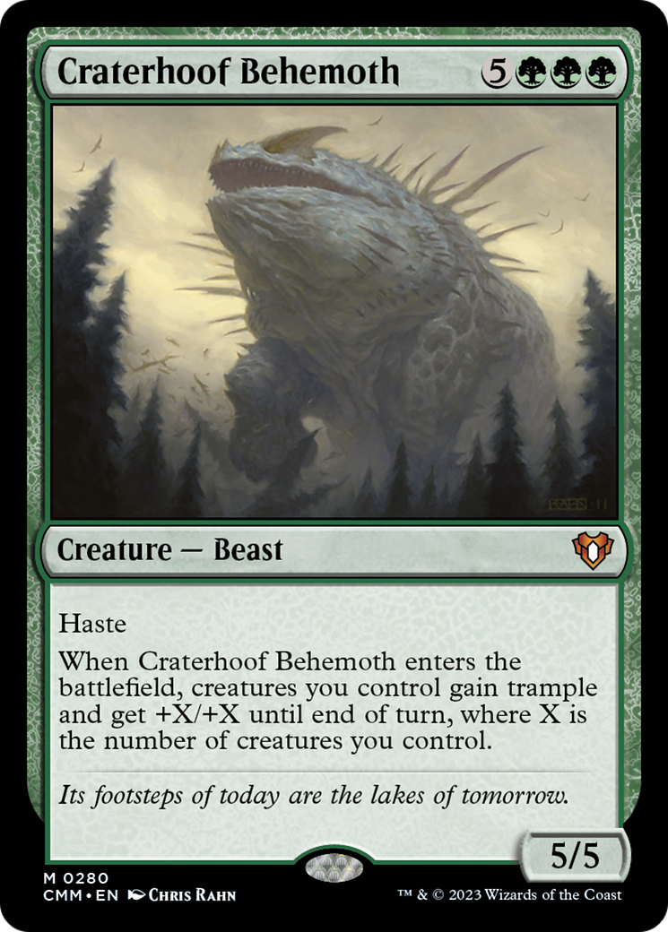 Craterhoof Behemoth [Commander Masters] | Exor Games Bridgewater