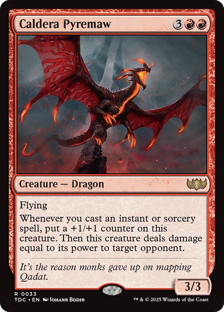Caldera Pyremaw [Tarkir: Dragonstorm Commander] | Exor Games Bridgewater