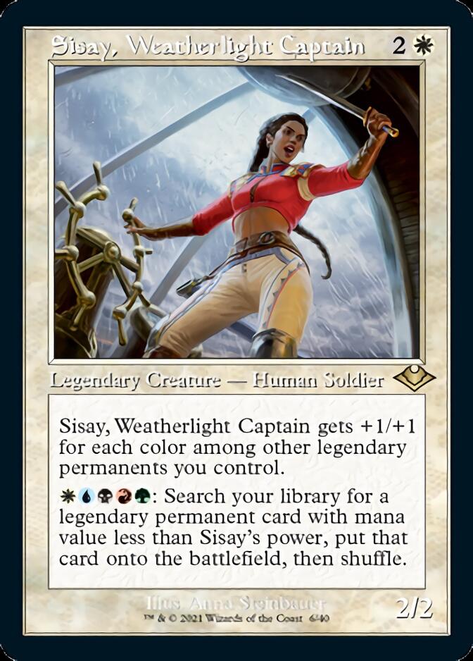 Sisay, Weatherlight Captain (Retro Foil Etched) [Modern Horizons] | Exor Games Bridgewater