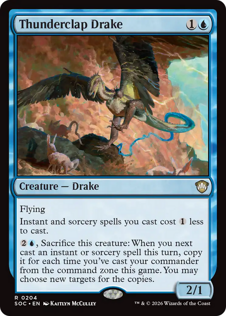 Thunderclap Drake [Secrets of Strixhaven Commander] | Exor Games Bridgewater